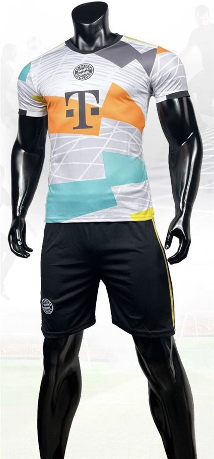 Áo Bóng Đá Bayern Munich Xám Sọc Mùa Giải 2022-2023